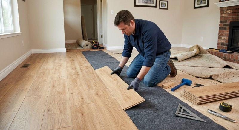 Laminate Floor Remodeling in Peabody, MA