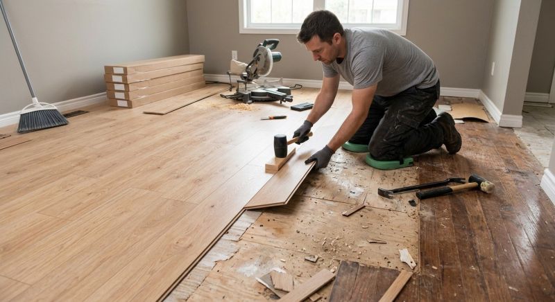 Laminate Floor Replacement in Braintree, MA