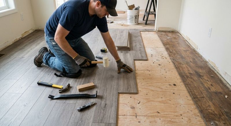 Laminate Floor Replacement in Dedham, MA
