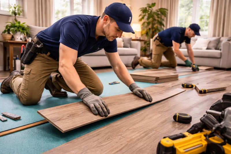 Laminate Floor Replacement in Lowell, MA
