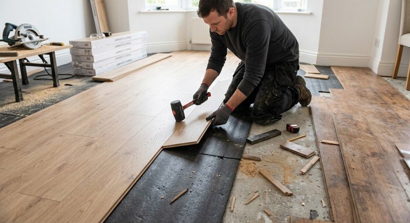 Laminate Floor Replacement in Milton, MA