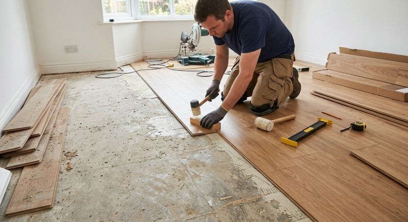 Laminate Floor Replacement in Newton, MA