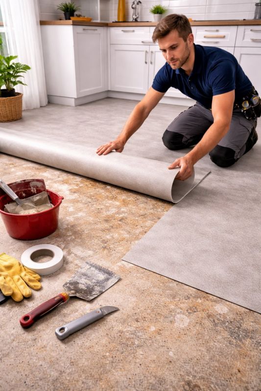 Linoleum Floor Installation in Billerica, MA