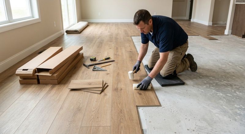 Luxury Vinyl Tile Installation in Beverly, MA