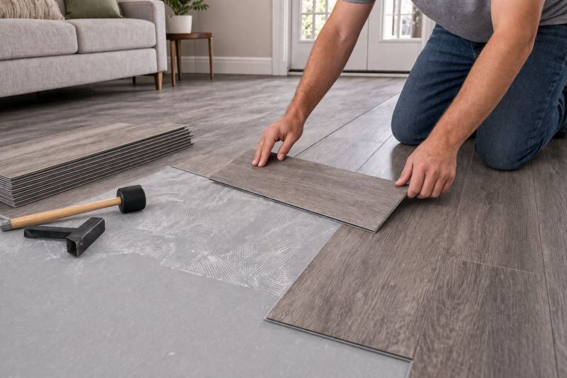 Luxury Vinyl Tile Installation in Everett, MA