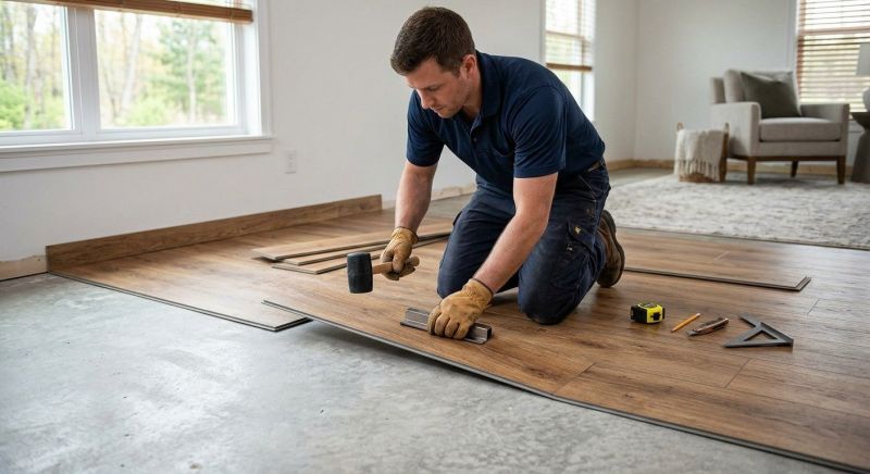 Luxury Vinyl Tile Installation in Hull, MA