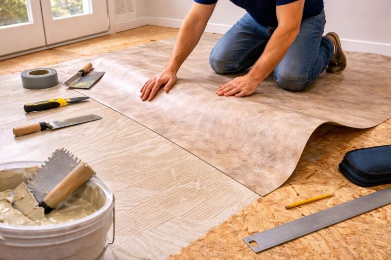 Sheet Flooring Installation in Dedham, MA