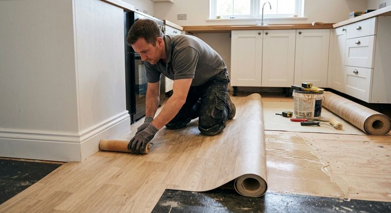 Sheet Linoleum Installation in Haverhill, MA