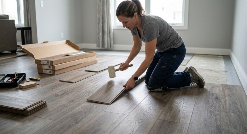 Vinyl Plank Floor Installation in Peabody, MA