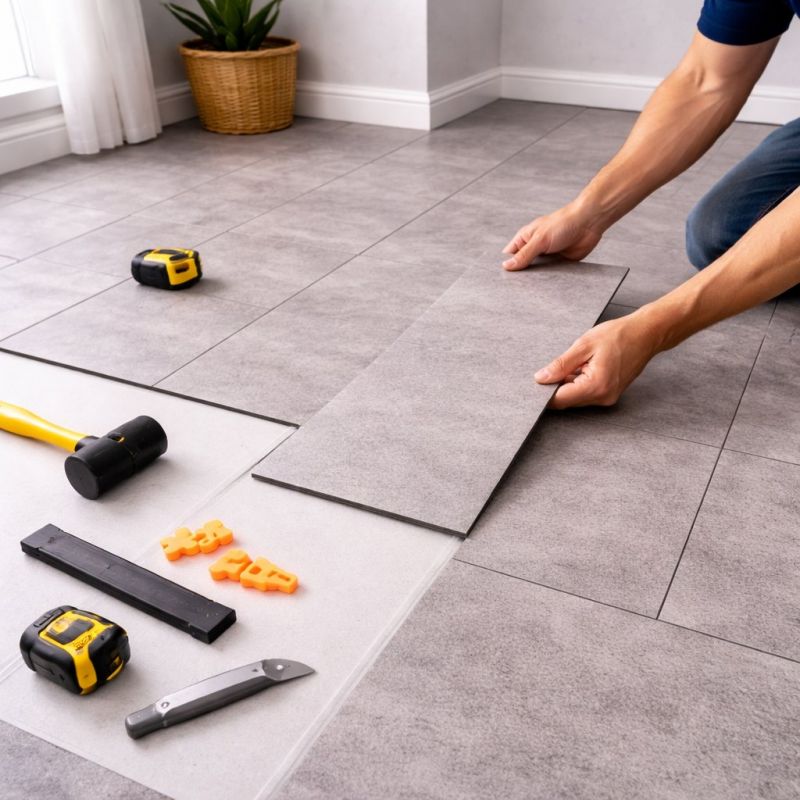 Vinyl Tile Installation in Peabody, MA